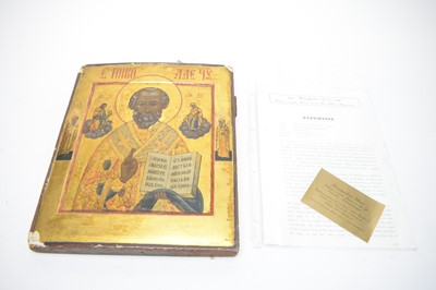 Lot 490 - A 19th Century Russian icon