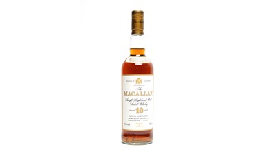 Lot 564 - The Macallan: one bottle of single Highland malt Scotch whisky, 10 years old