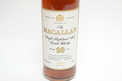 Lot 564 - The Macallan: one bottle of single Highland malt Scotch whisky, 10 years old
