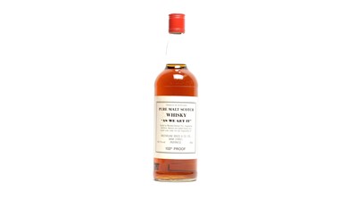 Lot 971 - "As We Get It" by Macallan-Glenlivet: one bottle of pure malt Scotch whisky