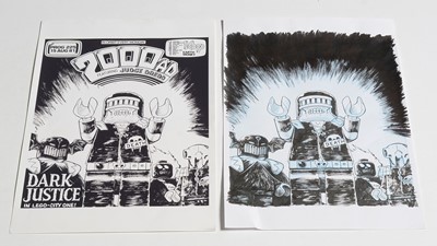 Lot 316 - Original 2000 AD Artwork by Kev Levell