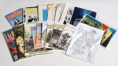 Lot 315 - Terry Pratchett ephemera and original artwork by Graham Higgins