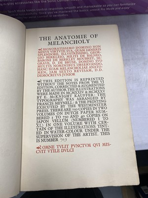 Lot 463 - Robert Burton's The Anatomy of Melancholy.