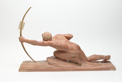 Lot 371 - An Art Deco style figure of an archer