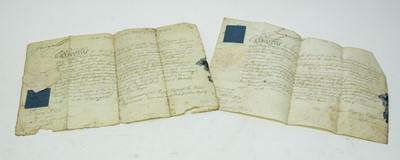 Lot 192 - Two 19th century indentures.