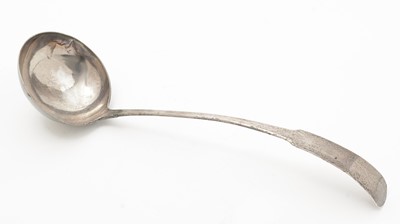 Lot 315 - A George III Scottish silver soup ladle