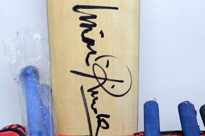 Lot 765 - A collection of signed cricket bats