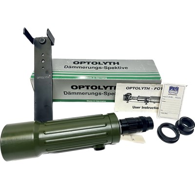 Lot 266A - German Optolyth one drawer zoom telescope