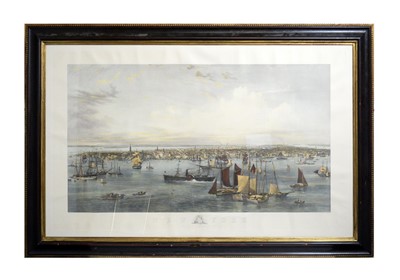 Lot 713 - After John William Hill - New York | hand coloured engraving