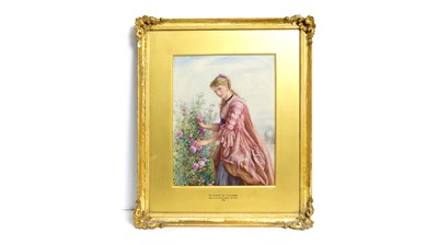 Lot 1044 - Follower of Sir John Everett Millais - The Fairest of Flowers | watercolour