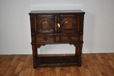 Lot 10 - Attributed to Titchmarsh & Goodwin: a Jacobean Revival oak buffet