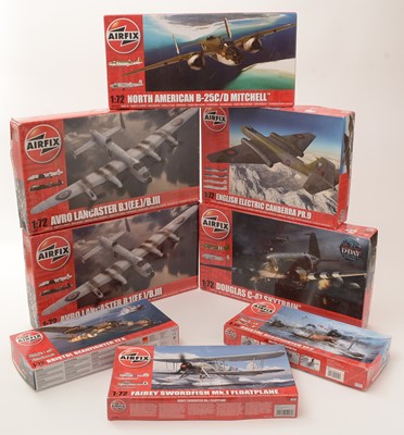 Lot 178 - Eight Airfix model constructor kits