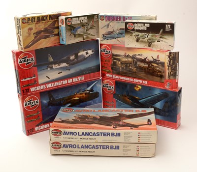 Lot 182 - Ten Airfix model constructor kits