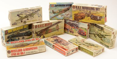 Lot 184 - Ten Airfix model constructor kits