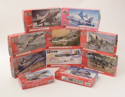 Lot 185 - Ten Airfix model constructor