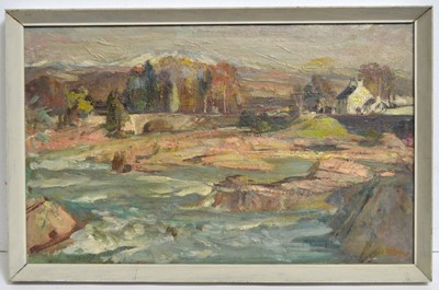 Lot 655 - Thomas William Pattison - River and Rocks | oil
