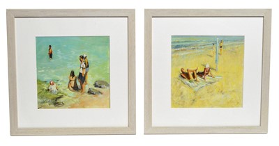 Lot 644 - Peter Collins - Fig Tree Bay, Cyprus; a pair of views | oil