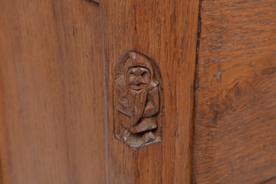 Lot 925 - Thomas 'Gnomeman' Whittaker (of Littlebeck): an oak sideboard