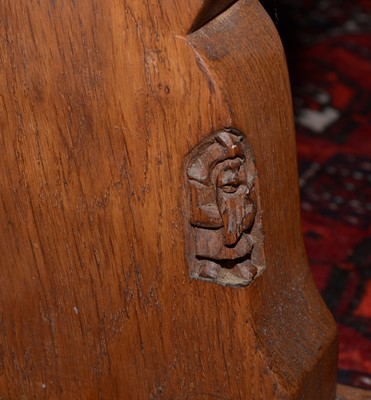 Lot 1345 - Thomas 'Gnomeman' Whittaker of Littlebeck:  an oak refectory dining table