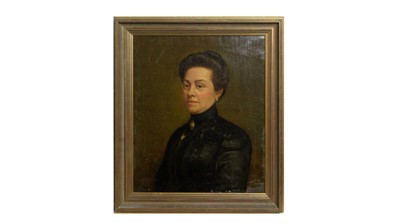 Lot 644 - A. C. Grandemange - Portrait of a Lady | oil