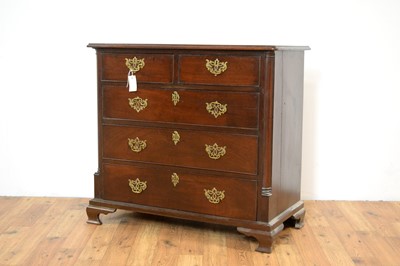 Lot 20 - A late Georgian mahogany chest of drawers