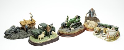 Lot 255 - A collection of resin figure groups