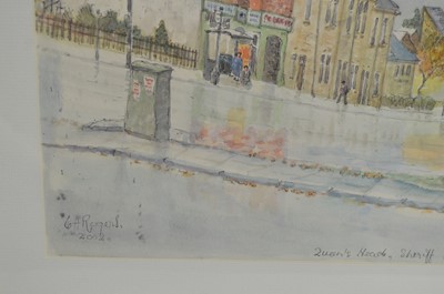 Lot 607 - Charles Herbert "Charlie" Rogers - A pair of Gateshead street views | watercolour
