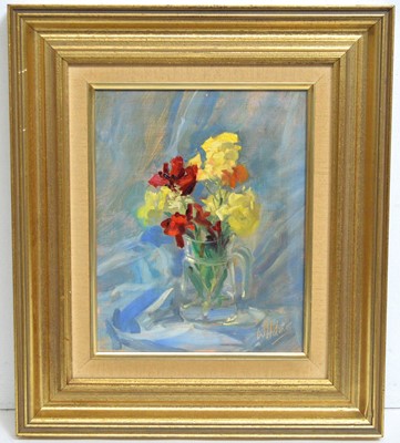 Lot 668 - Walter Holmes - Still Life with Flowers | oil