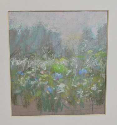 Lot 635 - Walter Holmes - Fleeting Impression of a Floral Border | pastel