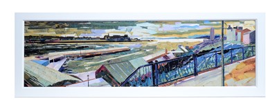 Lot 197 - Peter Collins - Streamline Horizon | cut paper collage