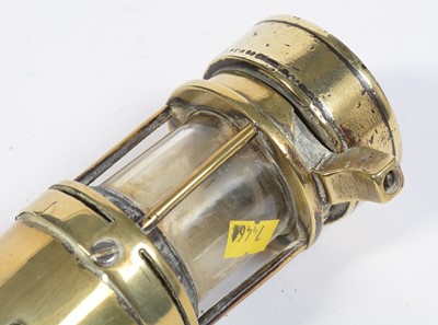 Lot 702 - A Motorcycle lamp, miner's lamp and other items.