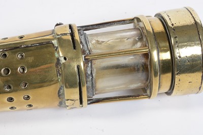 Lot 702 - A Motorcycle lamp, miner's lamp and other items.