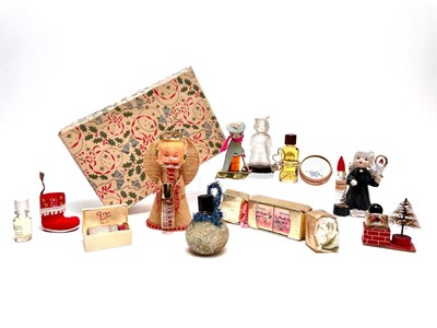 Lot 1108 - Vintage Christmas perfume novelties