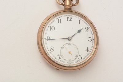 Lot 158 - A 9ct yellow gold cocktail watch, by Leda; and a gilt cased open faced pocket watch