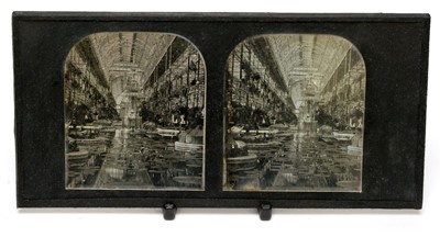 Lot 824 - Negretti and Zambra stereoscope daguerreotype of The South Nave, Crystal Palace