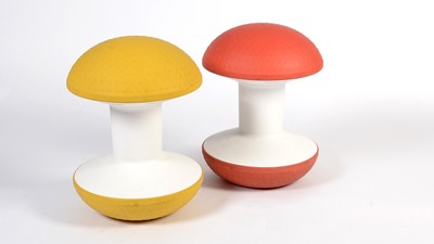 Lot 41 - Don Chadwick Design - Ballo stool: Two polypropylene  'mushroom' stools