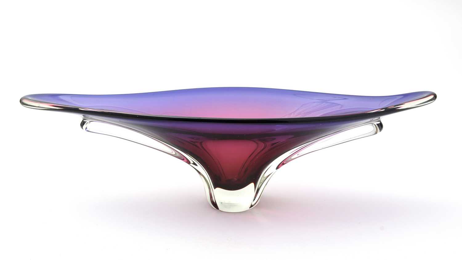 Lot 85 - Murano elliptical dish