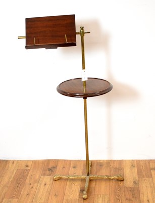 Lot 33 - A Victorian mahogany and brass ‘Literary machine’/reading lectern by John Carter