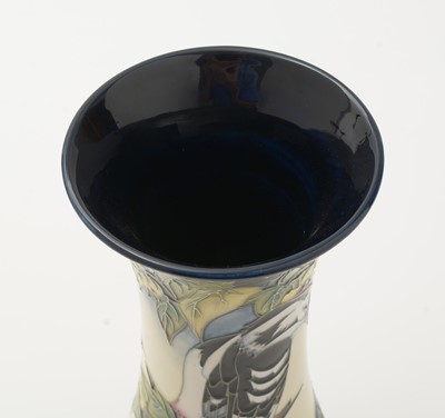 Lot 99 - Moorcroft Woodpecker design vase