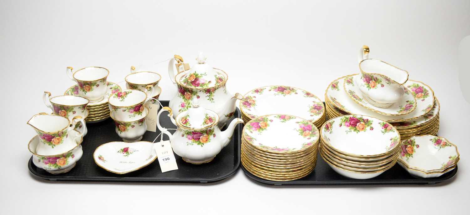 Lot 190 - A Royal Albert ‘Old Country Roses’ tea and dinner service