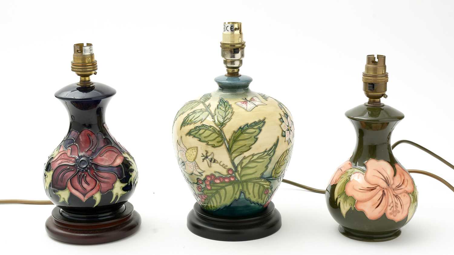 Lot 101 - Three Moorcroft lamps