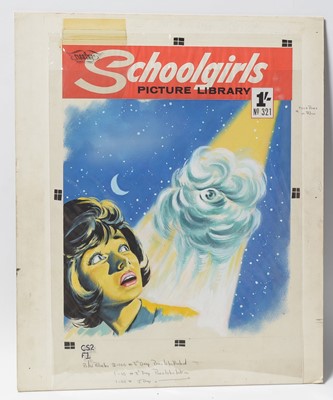 Lot 752 - Original Comics Cover Artwork for Fleetway Publications Comic "School Girls" Picture Library