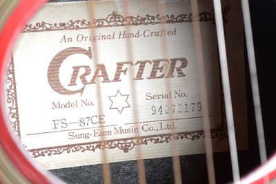 Lot 823 - Crafter FS-87CE travel guitar