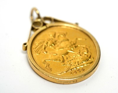 Lot 82 - A Victorian gold sovereign dated 1879