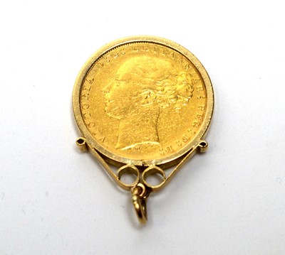 Lot 82 - A Victorian gold sovereign dated 1879