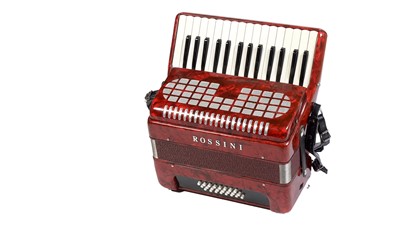 Lot 705 - A Rossini 24 bass accordion