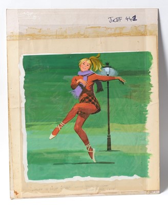 Lot 757 - Original Front Cover Artwork Fleetway Publications' girls comic "June and School Friend"