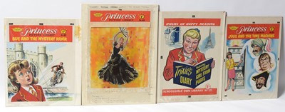 Lot 760 - Original Front Cover Artwork Fleetway Publications' girls comic "Princess Picture Library"