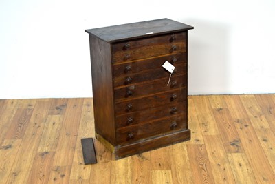 Lot 41 - A 20th-century oak specimen chest