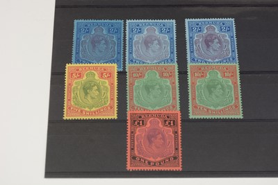 Lot 873 - George VI Bermuda 1938-53 high values